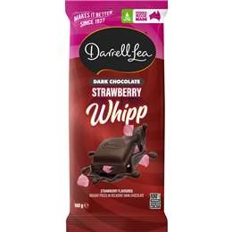 Darrell Lea Strawberry Whipp Dark Chocolate Block 160g