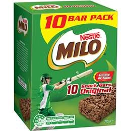 Nestle Milo Snack Bars Original 10 Pack