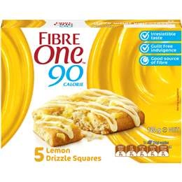 Fibre One 90 Calorie Lemon Drizzle Snack Bars 5 Pack