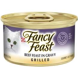 Fancy Feast Adult Classic Beef Feast In Gravy Grilled Wet Cat Food 85g