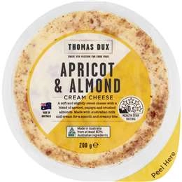 Thomas Dux Apricot & Almond Cream Cheese  200g