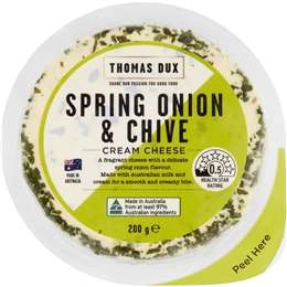 Thomas Dux Spring Onion & Chive Cream Cheese 200g