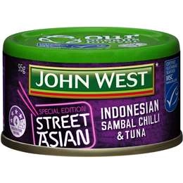 John West Street Asian Tuna Indonesian Sambal Chilli 95g