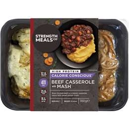 Strength Meals Co Beef Casserole With Mash  350g