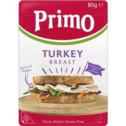 Primo Turkey Breast Sliced  80g