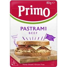 Primo Pastrami Sliced  80g