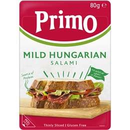 Primo Mild Hungarian Sliced Salami  80g