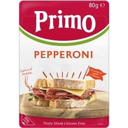 Primo Pepperoni Hot Sliced Salami  80g