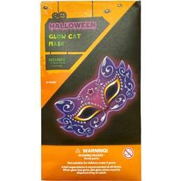 Halloween Glow Mask Cat  Each