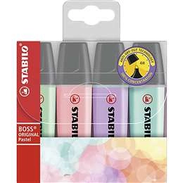 Stabilo Boss Pastel  4 Pack