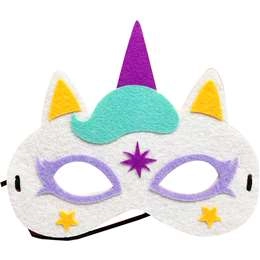 Halloween Kids Felt Mask Unicorn  Each