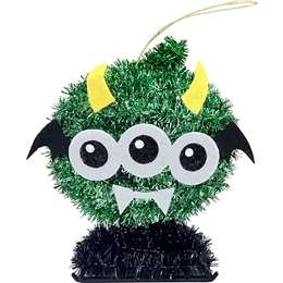 Halloween Tinsel Tabletop Monster  Each