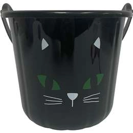 Halloween Trick Or Treat Pail Cat Black Each