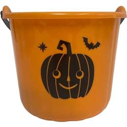 Halloween Trick Or Treat Pail Pumpkin Orange Each