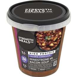 Strength Meals Co Minestrone With Bacon Soup 400g