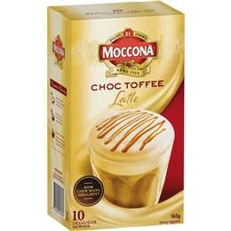 Moccona Mixes Choc Toffee Latte 10 Pack