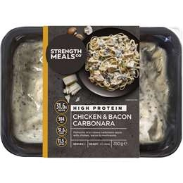 Strength Meals Co Chicken & Bacon Carbonara  350g