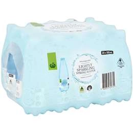 Woolworths Lightly Sparkling Spring Water 500ml X 20 Pack