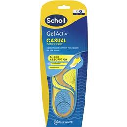 Scholl Gel Activ Casual Comfy Feet Large Pair Size 7 - 12 Each