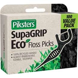 Piksters Supagrip Eco Floss Picks  100 Pack