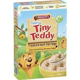 Arnott's Teeny Tiny Teddy Treasure Hunt Porridge With Honey Teddies 350g