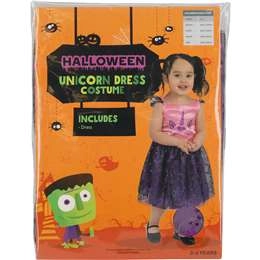 Halloween Toddler Costume Unicorn Dress Size 2 - 3 Years Each