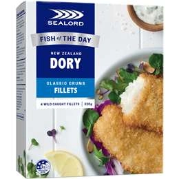 Sealord Dory Classic Crumb Fillets  4 Pack