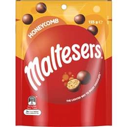 Maltesers Honeycomb Milk Chocolate Snack & Share Bag 125g