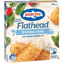 Birds Eye South Atlantic Flathead Fillets Original Crumb 270g