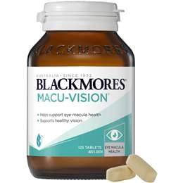 Blackmores Macu Vision Eye Care Vitamin Tablets 125 Pack