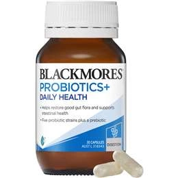 Blackmores Probiotics+ Daily Health Gut Health Vitamin Capsules 30 Pack