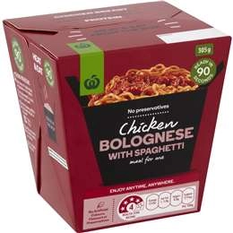 Woolworths Chicken Bolognese With Spaghetti 305g