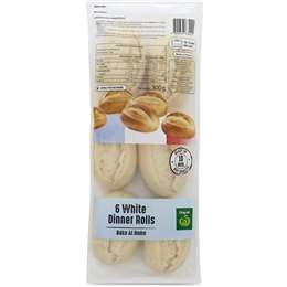 Menissez Bake At Home White Dinner Rolls 6 Pack