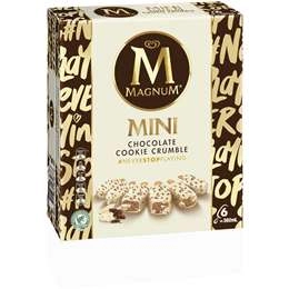 Magnum Mini Ice Cream Chocolate Cookie Crumble 6 Pack