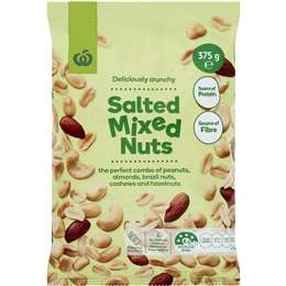 Woolworths Salted Mixed Nut  375g