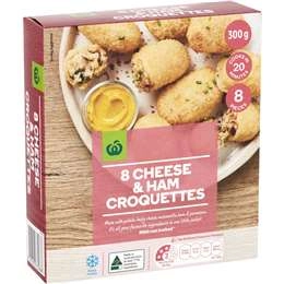 Woolworths Cheese & Ham Croquettes 8 Pack