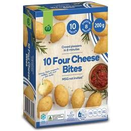 Woolworths Four Cheese Bites  200g