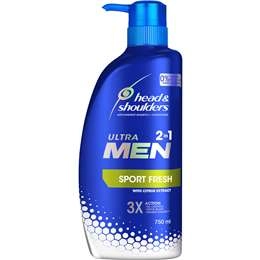 Head & Shoulders 2-in-1 Shampoo & Conditioner Men Sport Fresh 750ml