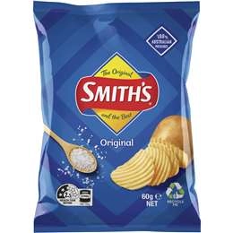 Smith's Crinkle Cut Potato Chips Original 60g