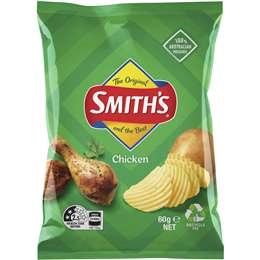 Smith's Crinkle Cut Potato Chips Chicken 60g