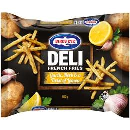 Birds Eye Deli French Fries Garlic Herb & Lemon 600g