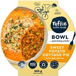 Ruffie Rustic Foods Sweet Potato Cottage Pie With Red Lentils 350g