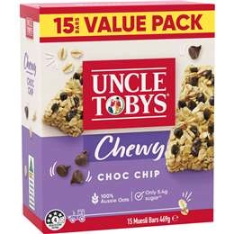 Uncle Tobys Muesli Bars Choc Chip 15 Pack