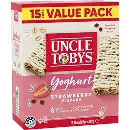 Uncle Tobys Yoghurt Muesli Bars Strawberry 469g