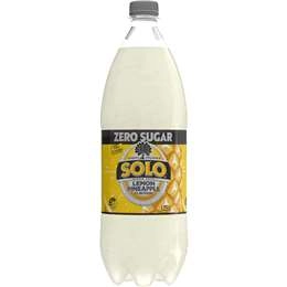 Solo Lemon Pineapple Flavour Zero Sugar 1.25l