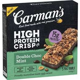 Carman's High Crisp Double Choc Mint 5 Pack 250g