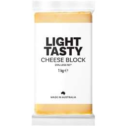 White Label Light Tasty Cheese Block  1kg