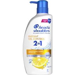 Head & Shoulders Instant Oil Control 2in1 Anti Dandruff Shampoo & Conditioner 750ml