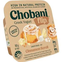 Chobani Flip Greek Yogurt Cinnamon Scroll 140g