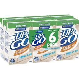 Sanitarium Up&go Dairy Free Vanilla Ice Flavour 6 X 250ml